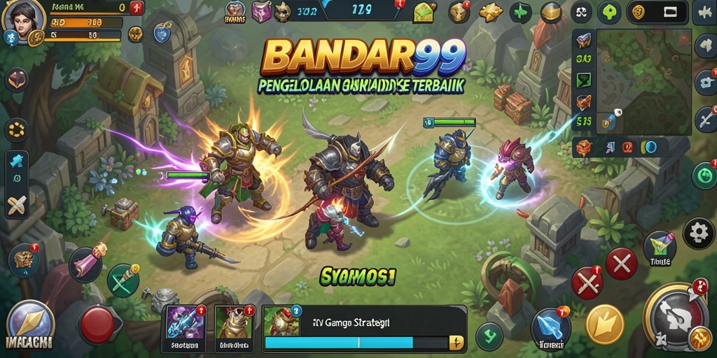 Screenshot menampilkan gameplay strategis yang menantang di BANDAR99.