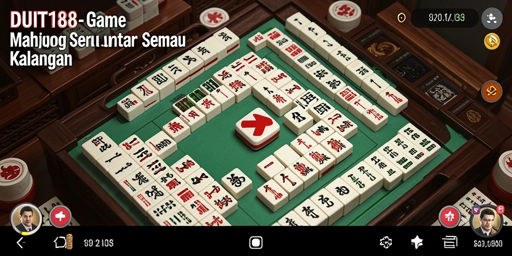 Tampilan layar utama DUIT188 dengan gameplay Mahjong yang menarik.