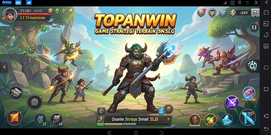 Screenshot gameplay TOPANWIN menampilkan aksi strategi yang mendebarkan.